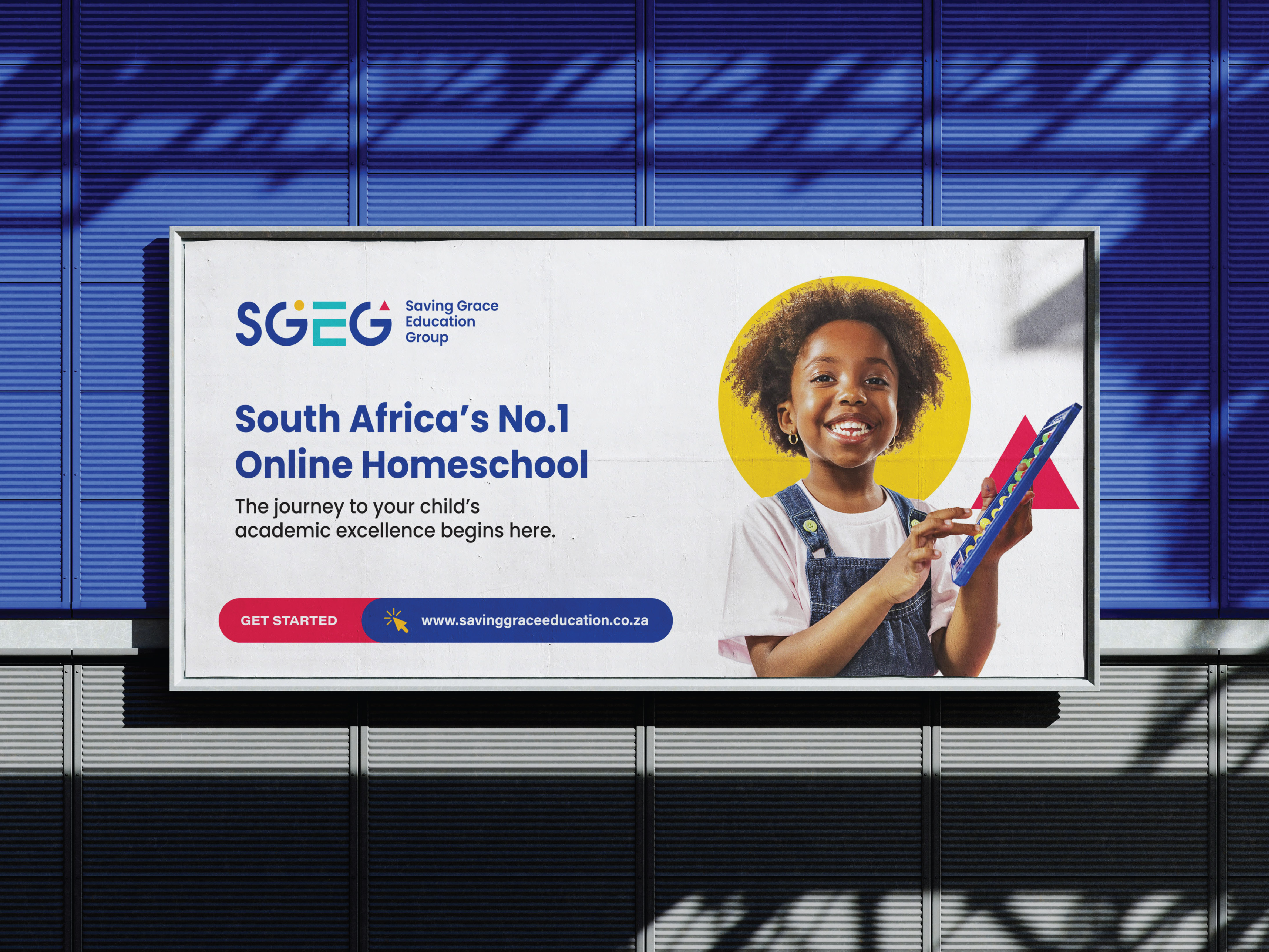 Saving Grace Education Group billboard: South Africa's No.1 Online Homeschool